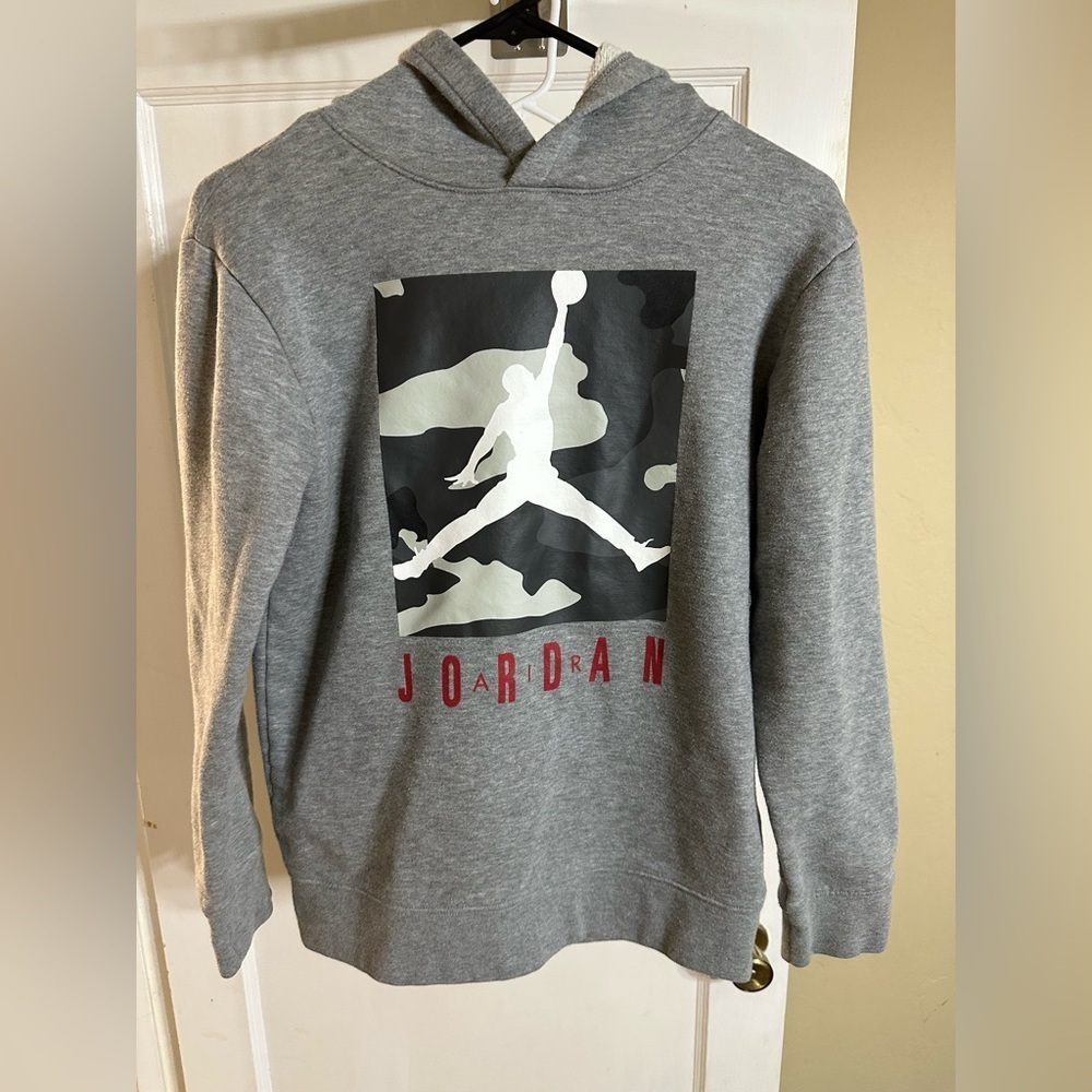 Gray Jordan kids Hoodie